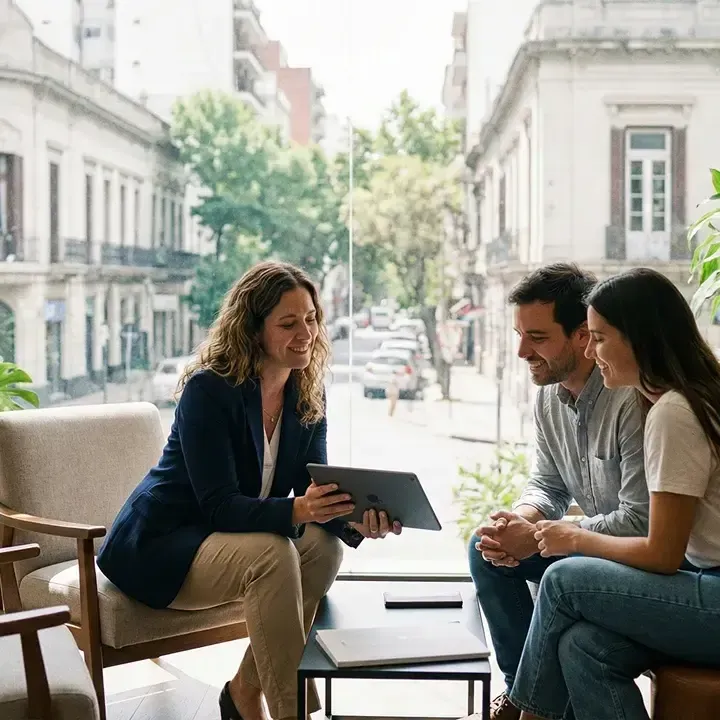 Personas conversando sobre sus proyectos con CICA360